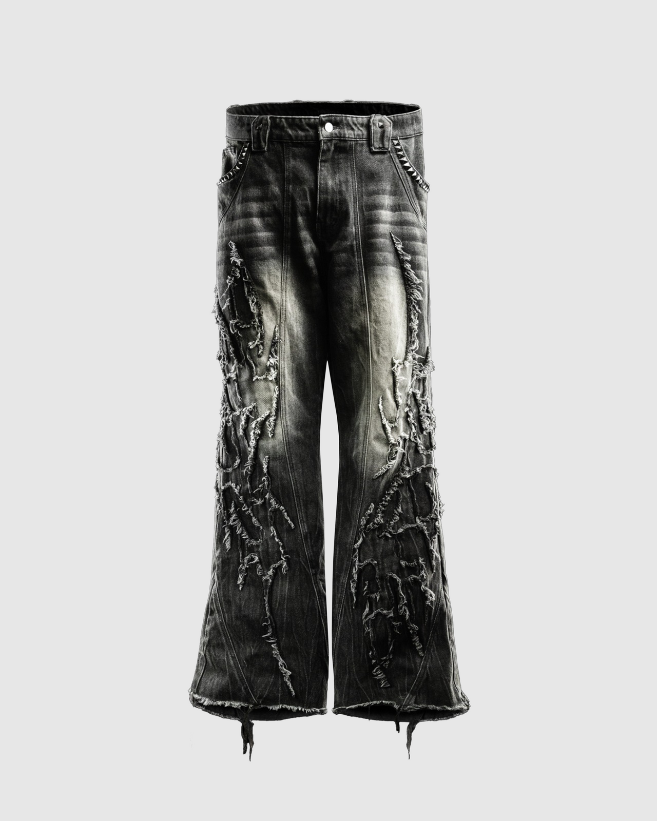 INFERNO FLARED DENIM BLACK WASHED
